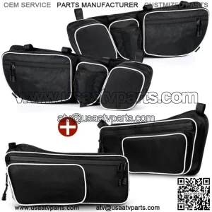 UTV Front & Rear Side Door Storage Bags for 2017-2023 Can-Am Maverick X3 Turbo