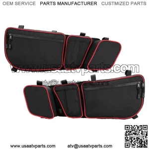 KEMIMOTO UTV Front Door Storage Bags w/Knee Pad For Can Am Maverick X3 2017-2023