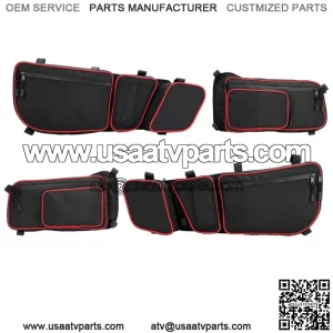 KEMIMOTO UTV Front&Rear Side Storage Door Bags For Can Am Maverick X3 Max 17-23