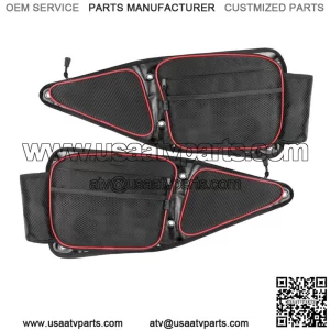 UTV Front Side Door Storage Bags w/Knee Pad For Polaris RZR XP 4 1000(For: More than one vehicle)