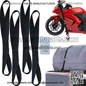 Thenewallhere Soft Loop Tie Down Straps for Motorcycle Handlebar,Car,Cargo,Truck,Boat,UTV,ATV,TV,Dirt Bikes Secure Trailer.Heavy Duty Soft Loop Short Small Vehicle Moving Tie Down Straps,UV Resistant