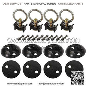 US Cargo Control L Track Tie Down System - Perfect for Use As Anchor Points in Truck Beds or Trailers to Tie Down Your UTV, ATV, Motorcycle, Snowmobile Or Lawnmower - 22 Piece Kit