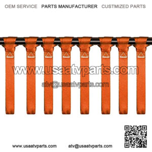 MARCHFA Soft Loop Tie Down Strap Motorcycle Strap 4800 Lbs Break Strength 1800 Lbs Load Capacity Heavy Duty Soft Loops for Securing ATV UTV Dirt Bike Lawn Motorcycles Snowmobile 12 Inch (8 Pack)