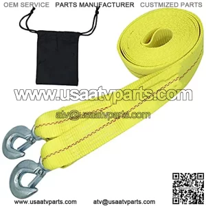 Tow Strap Heavy DutyKJE Recovery Strap 2 x 20 Towing Strap with Two Towing Hooks --10,000 LB Break Strength --Polyester