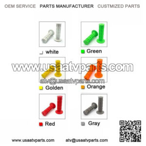 CNC 22mm Rubber Hand Grip Handle Bar Throttle Grips ATV Dirt Bike Motorcycle