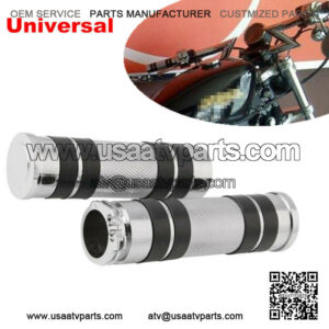 2PCS Motorcycle Bikes ATV Aluminum Handle Bar Hand Grips Set fit for All 25mm