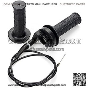 Auto-Moto Throttle Cable + Handle Bar Throttle Grips Grip + Throttle Housing Clamp for Dirt Bike Quad ATV Pit 50cc 125cc