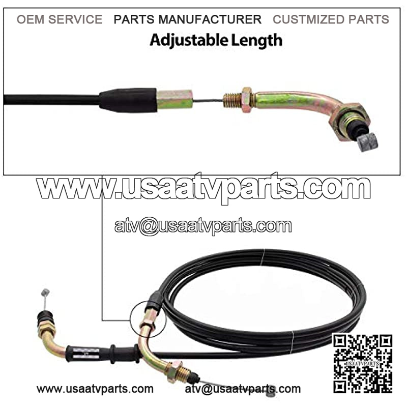 GS1-S78 Universal Throttle Twist Grip Set with 78" Scooter Throttle Cable for 50cc 80cc 125cc 150cc GY6 4 Stroke Scooter Motorcycle Moped ATV - Image 5