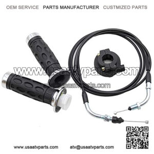 Throttle Twist Grip Set, PRO BAT, Universal Throttle Twist Grip Set with 78" Scooter Throttle Cable for 50cc 80cc 125cc 150cc GY6 4 Stroke Scooter Motorcycle Moped ATV