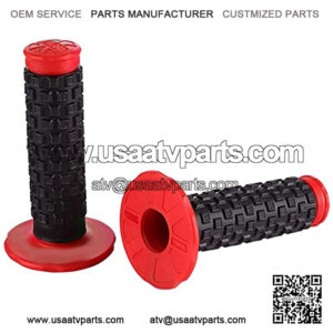 Motorcycle Grips 7/8" Dirt Bike Grip Pillow Top Grips Rubber Anti-slip Universal Handlebar Racing Grip for Motocross ATV CR80R CR85 CRF150R CR125R CR250R CRF450R CRF150F CRF230F CRF450F Red
