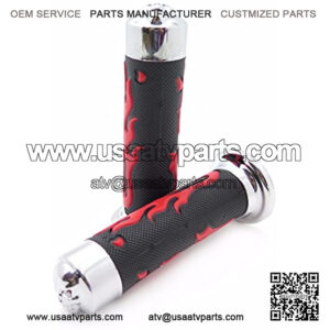 HTTMT XH4071- Comfort Red Gel Hand Grips 25mm 1" Compatible with Sportsbike Motorcycle ATV KTV CB