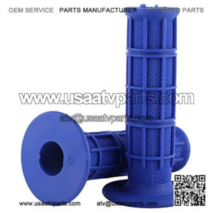 1 Pair Universal Silicone Bike Grips, 7/8" 22mm Motorcycle Handlebar Grips for Scooters, ATVs, Dirt Bikes(Blue)