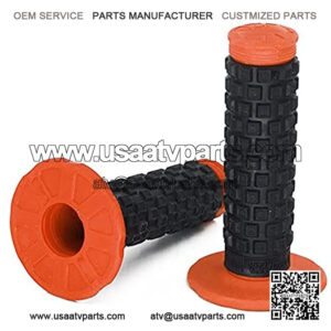 7/8" Motorcycle Handlebar Grips for Dirt Pit Bike ATV UTV - Orange