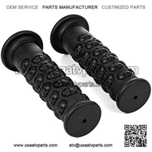ALPHA MOTO ATV Bicycle Handlebar Grips With Skull Pattern (7/8"+7/8")
