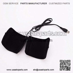 Winter Motorcycle ATV Scooter USB Heated Grips Handlebar 7/8"-11/5"(22-30mm) Warmer Sleeves with Switch to Control Temperature