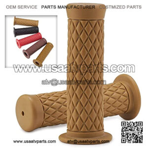 0032-2 ATV Grips Rubber Handlebar Grips for 7/8" 22mm/24mm Handlebars Non Slip Universal Yellow