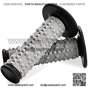 7/8" Motorcycle Handlebar Grips 22mm 28mm For Apollo 125cc 250cc For Yamaha  Suzuki  Dirt Pit Bike Universal ATV UTV (Black)