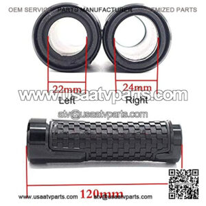 Off Road ATV Handlebar Grips Motorcycle Grips 7/8"Handlebar for  NINJA 250R 300 ER6 650 ZX6 ZX7, Hand Bar Grips Racing Grip (green)