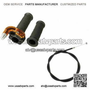 Twist Throttle Accelerator Hand Grips + Cable 47cc 49cc Mini Pocket Bike ATV New
