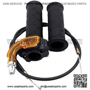 7/8" 22mm Twist Throttle Accelerator Grip and cable for 47cc 49cc Mini Dirt Bike ATV Quad Pocket