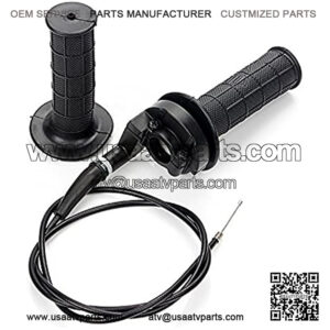 Throttle Cable + Handle Bar Throttle Grips Grip + Throttle Housing Clamp for Dirt Bike Quad ATV Pit 50cc 125cc
