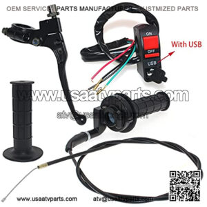 22mm Twist Throttle Accelerator Handle Grip For ATV Quad Pit Bike Dirt Bike Mini Bike mb165 Mb200 5.5hp 50cc 110cc150cc 196cc 250cc Doodlebug Bike