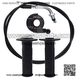 Throttle Handle Grips and Cable For 50cc 90cc 110cc 125cc ATV Quad Pit Bike Dirt Bike Mini Bike Mb165 Mb200 Fit for 22mm Bar