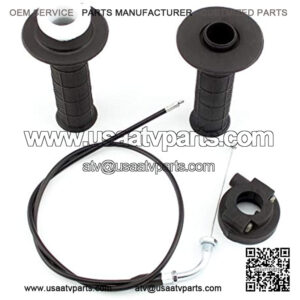 Twist Throttle Accelerator Handle Grip Cable Set for Quad ATV Go Kart 4-Stroke Pit Dirt Mini Pocket Bikes 50cc 60cc 66cc 90cc 110cc 125cc 140cc 7/8" 22mm Handlebars