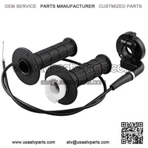 Throttle Handle Grips and Cable For ATV Quad Pit Bike Dirt Bike Mini Bike Mb165 Mb200 196cc 200cc Doodlebug Bike Fit for 22mm 28mm 7/8'' 8/11'' Bar