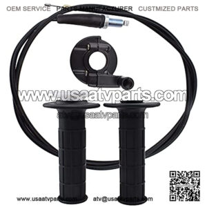 7/8" Twist Throttle Accelerator Handle and Grips Cable for 50 90 110 125cc Pit Bike Dirtbike Quad ATV Mini Mb165 Mb200