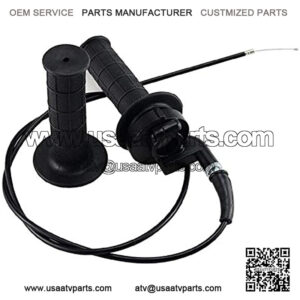 Throttle Handle Grips and Cable For ATV Quad Pit Bike Dirt Bike Mini Bike Mb165 Mb200 196cc 200cc Doodlebug Bike Fit for 22mm Bar By TOPEMAI