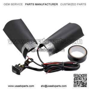 12V Motorcycle ATV Scooter Snowmobile Handlebar Warm Heated Grip Pads w/ Switch