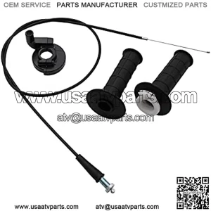 7/8" 22mm Handle Bar Throttle Grips Grip Set Motorcycle Throttle Handle Lever Grip for Mini Baja Doodlebug 6.5hp 5.5hp MB200 200cc Bike CT200U MOTOVOX MBX10 MBX11 Parts