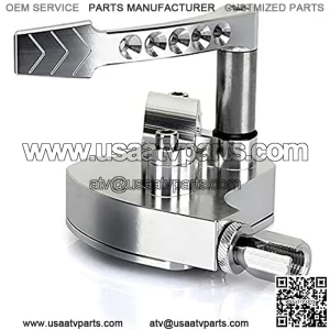 7/8 Lever Thumb Throttle Controller Control Assembly ATV For BILLET THUMB THROTTLE ASSEMBLY FOR YAMAHA BANSHEE YFZ RAPTOR 350 660 700 (silver)