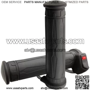 Koso North America							Black Apollo Heated Grips for Thumb Throttle - AX073010