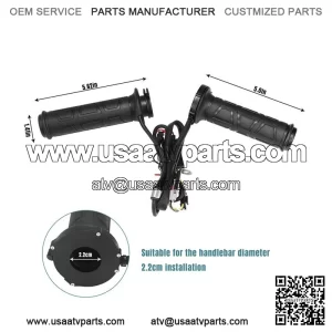 ATV Universal Warm Grip Electric Hand Heated Grips Handlebar Warmer Motorcycle