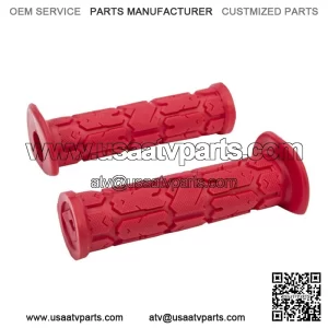 Rogue ATV Handlebar Grips -RED- Honda Suzuki Kawasaki