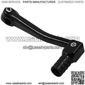 Universal Motorcycle Gear Shift Lever Aluminum Alloy Folding Gear Rod Modification Accessories for 50cc 110cc 125cc 150cc 250cc ATV Dirt Bike Pit Bikes (Black)