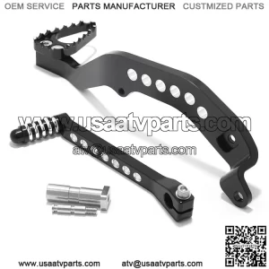CNC Aluminum Gear Shift Lever & Rear Brake Pedal for Suzuki Quadsport Z400 LT-Z 400 2003-2008