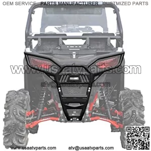 SuperATV Rear Bumper for Polaris RZR 900 (2015-2020) | Made of 1.75" Heavy-Duty Steel Tubing | Wrinkle Black | UV and Rust-Resistant Powder-Coated | Bolt-On Mounting Style | Full Back End Protection