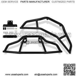 For 2014-2023 Polaris Sportsman 450 570 ETX Front & Rear Brush Guard Bumper Set (For: Polaris)