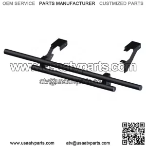 Double Tube Rear Bumper Black Polaris Ranger Mid Size 2010-2021 (For: Polaris)