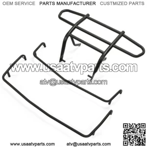 Front Bumper Brush Guard Protector & Racks For 2007-up Polaris Sportsman 90/110 (For: Polaris)