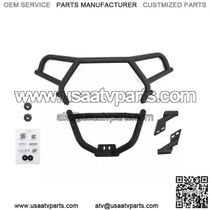 Front Brush Guard Bumper for Polaris RZR XP Turbo S (2018+) - Red (For: Polaris)