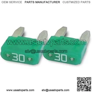 Polaris Ranger RZR ACE Scrambler Sportsman 30 Amp Fuse Green (PAIR) - 2434015