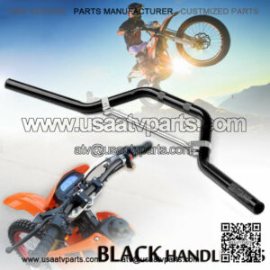 Black 7/8" 22mm Motor Aluminum Handle Bar For Dirt Pit Bike ATV Quad & Cross Bar