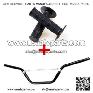 7/8" Handlebars Handle Bars Grip Fit ATV Pit Dirt Bike Offroad Motorcycle Black