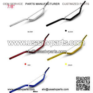 7/8" Mid Handlebars Handle Bars Fit ATV Pit Dirt Bike Offroad Motorcycle
