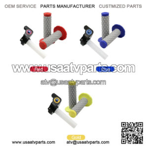 7/8" Rubber Hand Grip Handle Bar Throttle Grips Kits ATV Dirt Bike Motorcycle