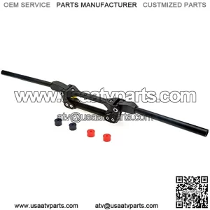 1 1/8" Flex Handlebar - APE RACING shock absorbing and Anti-Vibration Oversized 1-1/8 Handle Bars For All Dirtbike MX ATV Quad applications, Billet Aluminum with Completely CNC Machined (Black)